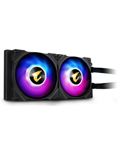 GP-AORUS WATERFORCE 240,COOLER GIGABYTE, "WATERFORCE 240", skt. universal, racire cu lichid, fan 120 mm x 2, 2150 rpm, LED ARGB,