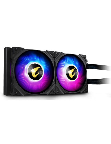 GP-AORUS WATERFORCE 240,COOLER GIGABYTE, "WATERFORCE 240", skt. universal, racire cu lichid, fan 120 mm x 2, 2150 rpm, LED ARGB,