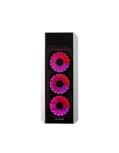 GL-03W-OP,CARCASE Chieftec, "Scorpion III" middle tower White, ATX Gaming case, T Glass, 4x RGB fan, MB sync, remote, "GL-03W-OP