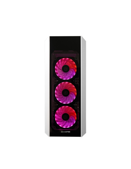 GL-03W-OP,CARCASE Chieftec, "Scorpion III" middle tower White, ATX Gaming case, T Glass, 4x RGB fan, MB sync, remote, "GL-03W-OP