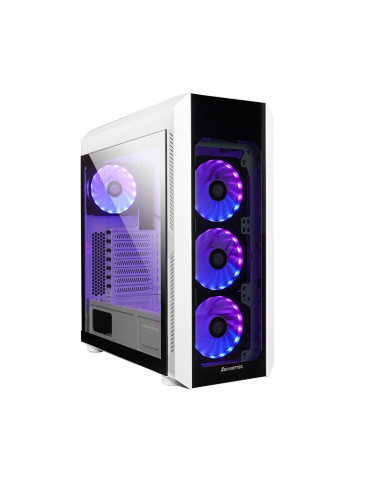 GL-03W-OP,CARCASE Chieftec, "Scorpion III" middle tower White, ATX Gaming case, T Glass, 4x RGB fan, MB sync, remote, "GL-03W-OP