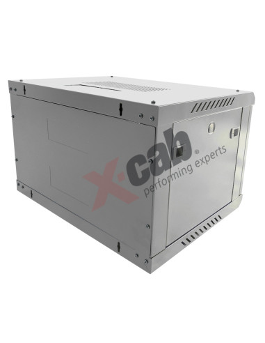 Xcab-12U60A3.7035,CABINETE Xcab metalic de perete 19", tip rack wallmount, 12U 600x600 mm, Xcab A3 Gri "Xcab-12U60A3.7035"