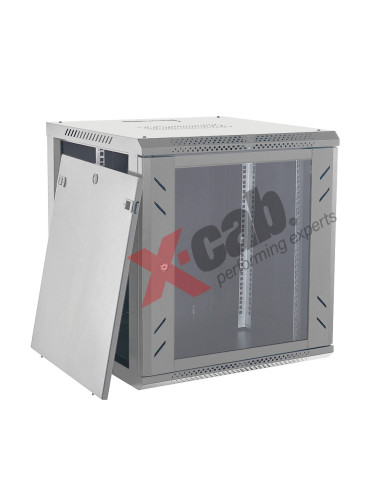 Xcab-12U60S.7035,CABINETE Xcab metalic de perete 19", tip rack wallmount, 12U 600x600 mm, Xcab S Gri "Xcab-12U60S.7035"