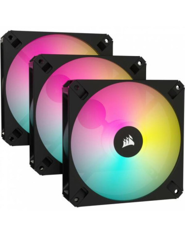 CO-9050167-WW,Kit Ventilatoare Corsair iCUE AR120 Digital RGB, RGB LED, 120mm, Black-White, 3 bucati