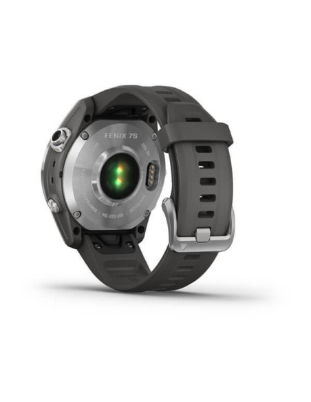 010-02539-01,SmartWatch Garmin Fenix 7S Standard Edition, 1.3inch, Curea silicon, Silver-Graphite