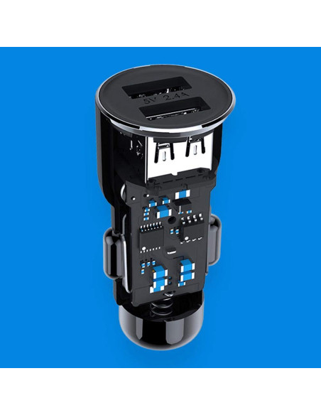BFQ04RM,Incarcator auto Xiaomi Roidmi 3S, USB, incarcare rapida, Bluetooth 4.2, Negru, BFQ04RM