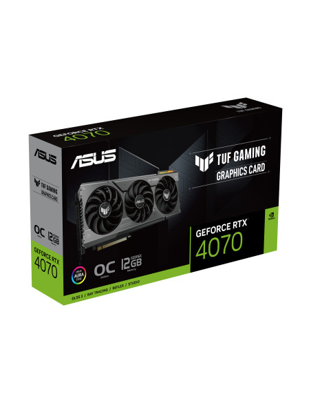 TUF-RTX4070-O12G,Placa video ASUS nVidia GeForce RTX 4070 TUF GAMING OC 12GB, GDDR6X, 192bit