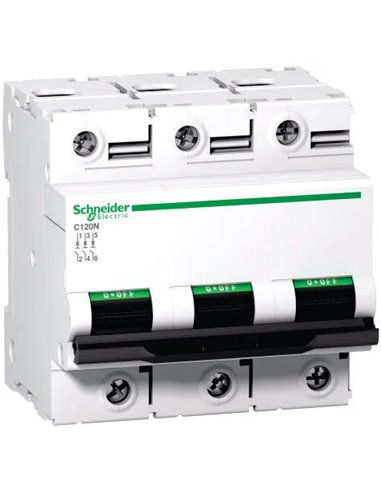 1001852,Intrerupator automat modular Schneider Electric C120N A9N18367, 3P, 100A, curba C