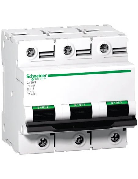 1001852,Intrerupator automat modular Schneider Electric C120N A9N18367, 3P, 100A, curba C