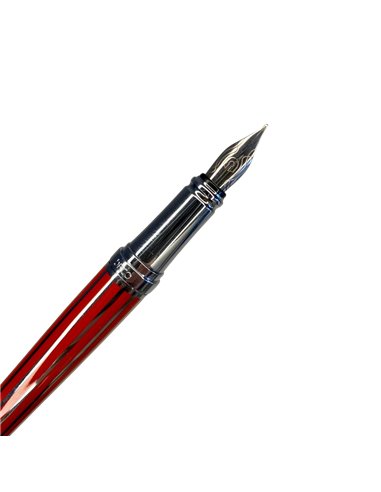 ST115R,Stilou DACO metalic st115r, Penita F, Rosu