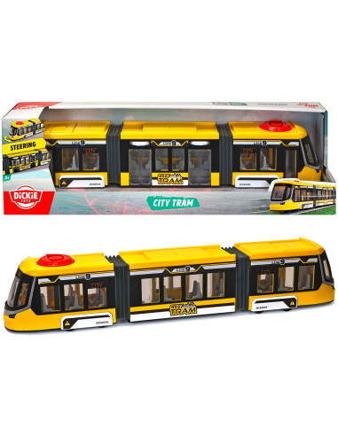 S203747016GK1,Tramvai Dickie Toys Siemens City Tram 41,5 cm galben