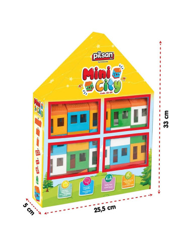 PL-03-101,Set constructie Pilsan Mini City 40 piese