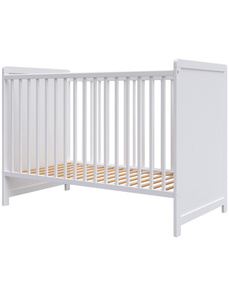 PHPAU12AL,Patut copii din lemn Hubners Paula 120x60 alb