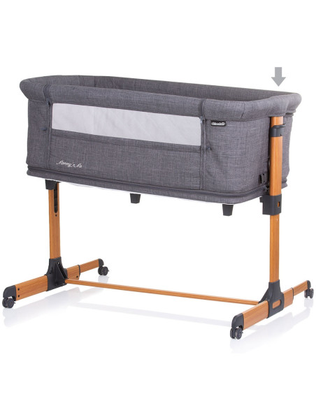 KOSMM0231GT,Patut Co-Sleeper si Tarc Chipolino Mommy 'n Me graphite wood