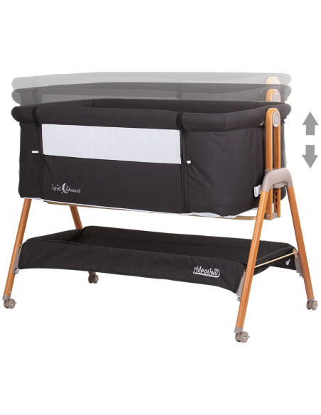 KOSSD0232GT,Patut Co-Sleeper Chipolino Sweet Dreams graphite wood