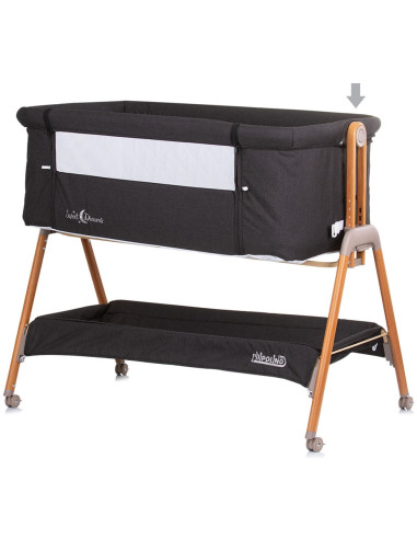 KOSSD0232GT,Patut Co-Sleeper Chipolino Sweet Dreams graphite wood
