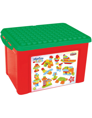 PL-03-580-RE,Set constructie Pilsan Master Blocks 168 piese rosu