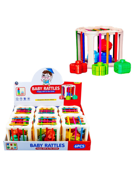 BM2103,Cuburi senzoriale, pentru bebelusi, 6 buc/set