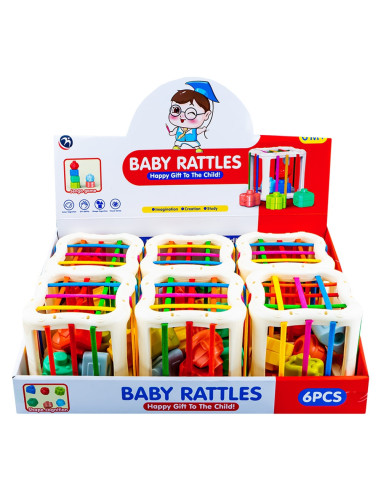 BM2103,Cuburi senzoriale, pentru bebelusi, 6 buc/set