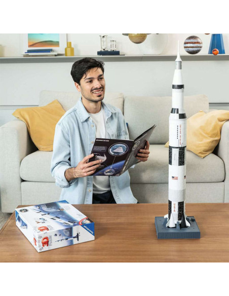 RVS3D11545,Ravensburger - Puzzle 3d Apollo Saturn V 440 Piese