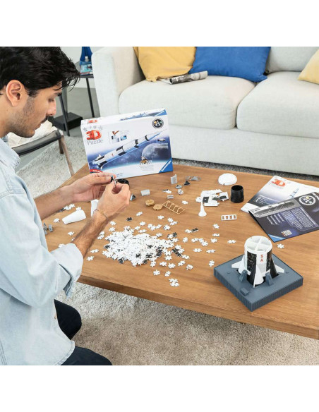 RVS3D11545,Ravensburger - Puzzle 3d Apollo Saturn V 440 Piese