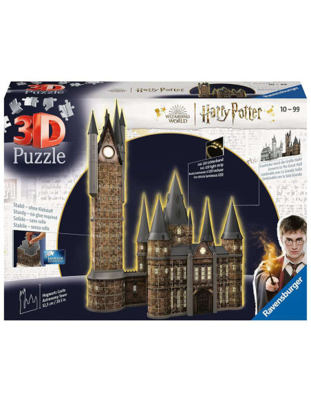 RVS3D11551,Ravensburger - Puzzle 3d Cu Led Harry Potter Turn Astronomie 540 Piese