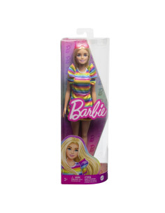 MTFBR37_HPF73,Papusa Barbie Fashionista Blonda Cu Aparat Dentar