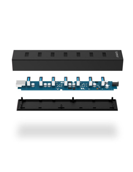 H7013-U3-AD-BK,Hub Orico H7013-U3-AD USB 3.0 negru