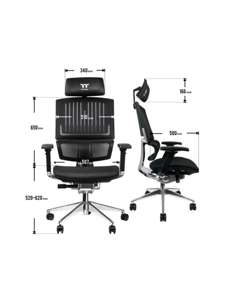GGC-EG5-BBLFDM-01,Scaun gaming Thermaltake CyberChair E500 negru
