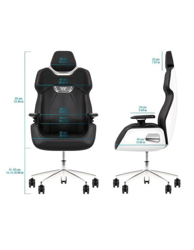GGC-ARG-BLLFDL-01,Scaun gaming Thermaltake Premium Argent E700 Ocean Blue