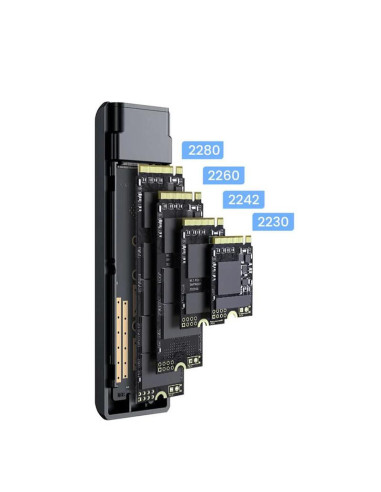 DDNV-C3-G2-BK,Rack SSD Orico DDNV-C3-G2 USB3.2 GEN2 dual protocol M.2 gri