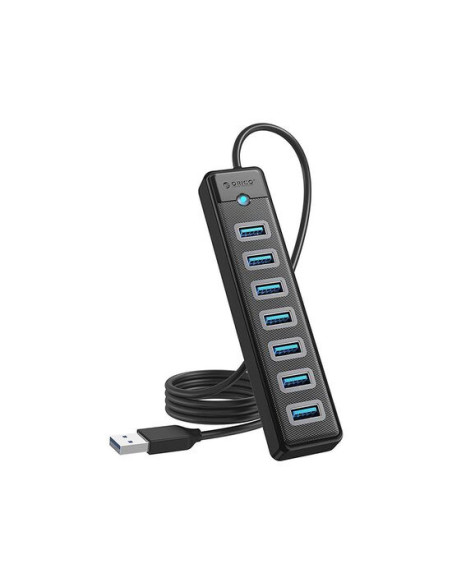 PW7U-U3-10-BK,HUB USB Orico PW7U-U3 7port-uri USB 3.0 100cm negru