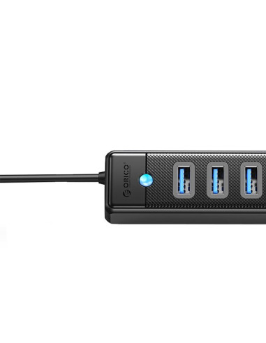 PW7U-U3-10-BK,HUB USB Orico PW7U-U3 7port-uri USB 3.0 100cm negru