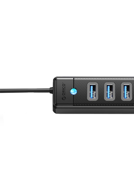 PW7U-U3-10-BK,HUB USB Orico PW7U-U3 7port-uri USB 3.0 100cm negru