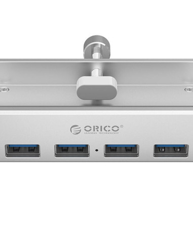 MH4PU-P-SV,HUB USB Orico USB3.0 MH4PU-P cu prindere pentru birou
