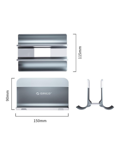 NPB2-SV,Stand laptop din aluminiu Orico NPB2 argintiu