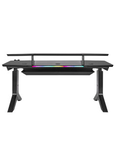 GGD-ARG-BKEIRX-01,Birou gaming reglabil electric pe inaltime Thermaltake Argent P900 negru iluminare RGB 2