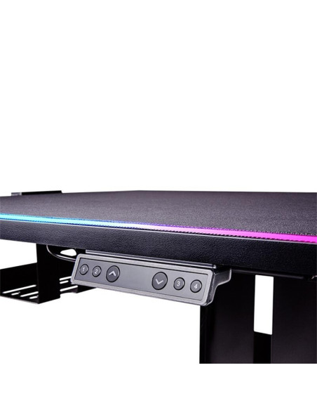 GGD-CDW-BKEIRW-01,Birou gaming reglabil electric pe inaltime Thermaltake CycleDesk 100 negru iluminare RGB