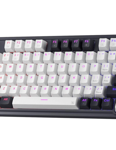 K673WB-RGB-PRO,Tastatura Redragon Ucal Pro, RGB LED, USB/USB Wireless/Bluetooth, Negru cu alb