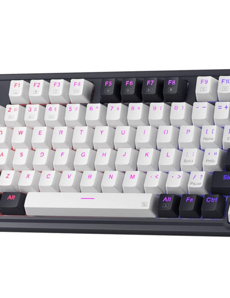 K673WB-RGB-PRO,Tastatura Redragon Ucal Pro, RGB LED, USB/USB Wireless/Bluetooth, Negru cu alb
