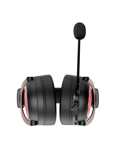 H540,Casti cu microfon Redragon Luna, 3.5mm jack, negre cu rosu