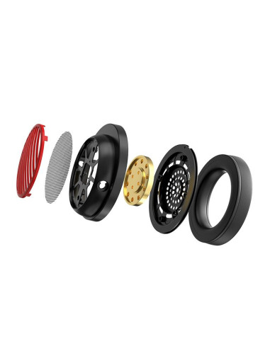 H540,Casti cu microfon Redragon Luna, 3.5mm jack, negre cu rosu