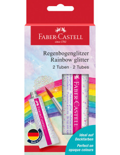 FC125089,Glitter rainbow set 2x12 ml faber-castell