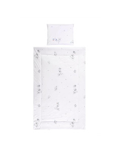 10420016301,Set lenjerie pat 3 piese, bumbac ranforce, Cosy, Giraffe White 2