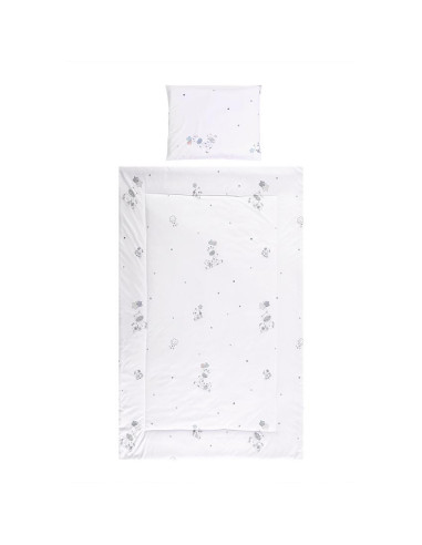 10420016301,Set lenjerie pat 3 piese, bumbac ranforce, Cosy, Giraffe White 10420016301,Set lenjerie pat 3 piese, bumbac ranforce, Cosy, Giraffe White