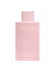 10420015902,Set lenjerie pat 3 piese, bumbac ranforce, Cosy, Little Bear Pink 2