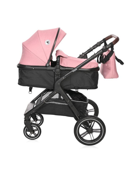 10021812301,Carucior transformabil, Viola, pana la 22 kg, Pink