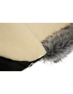 SILLO-8340,Sac de iarna Sensillo ESKIMO Lana 100x46 cm Negru 2