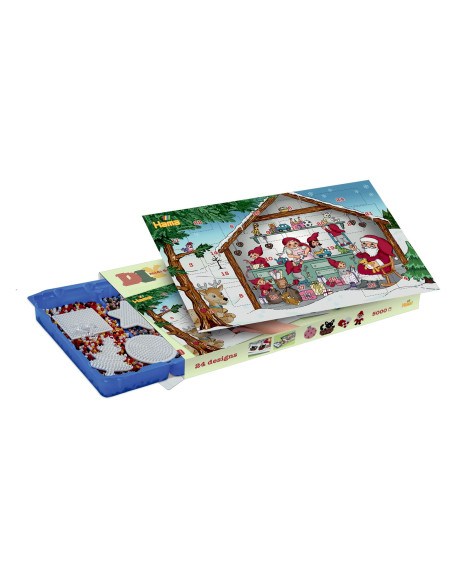 Ha3046,Calendar Advent - 5000 margele Hama midi si 5 plansete in cutie cadou