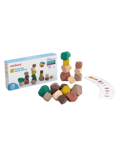 ML94052,Joc educativ pentru dezvoltarea motricitatii Wood Stones